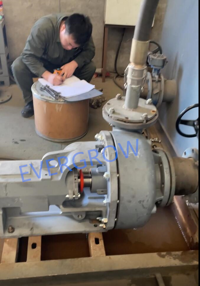 teste de f&aacute;brica para bomba centr&iacute;fuga Magnum 6x5x11-8 evergrow