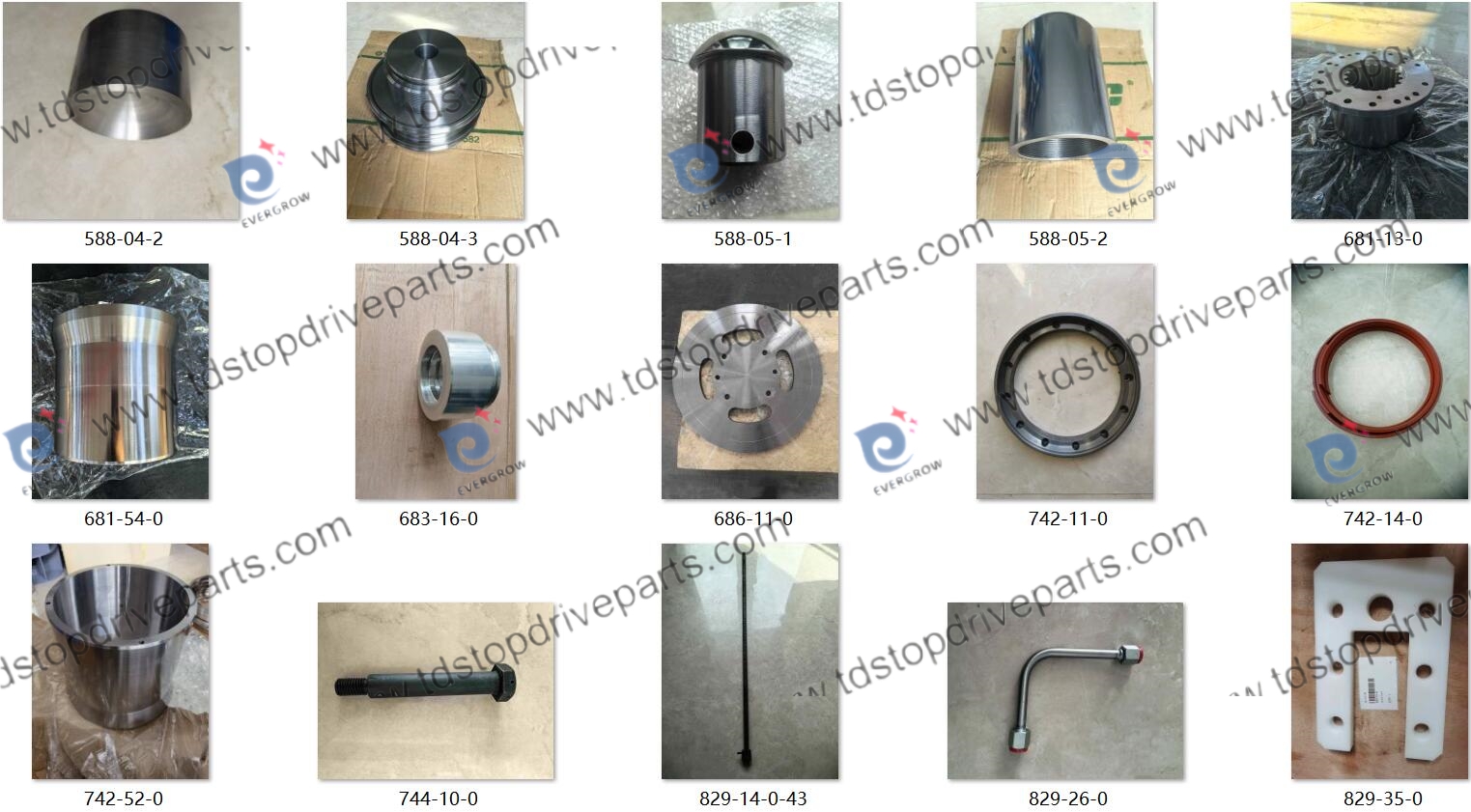 Algumas entregas recentes para peças de reposição de Drive Top Drive